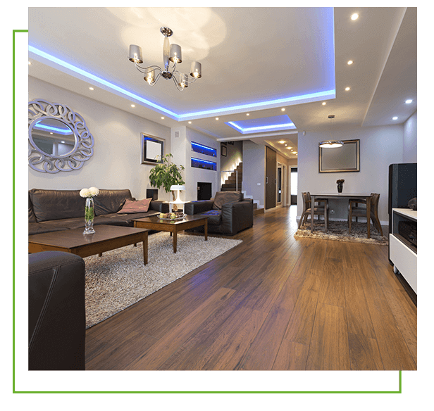 Residential electrician helping with home electrical repairs and lighting
