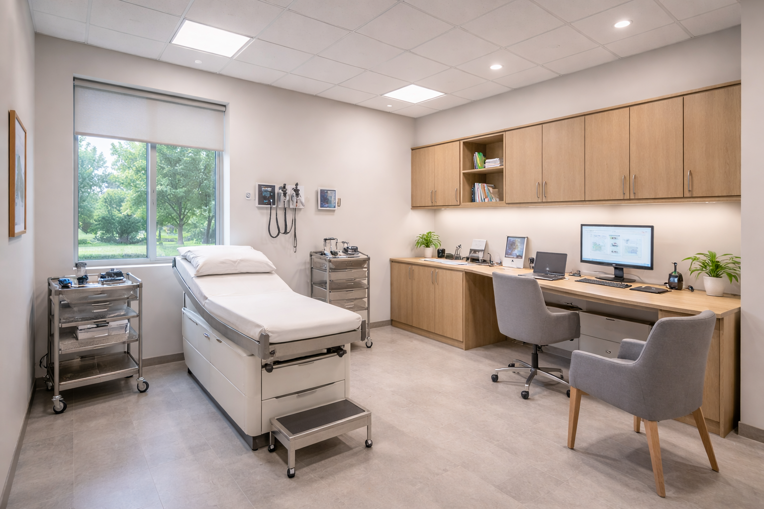 Medical office electrician servicing a commercial healthcare facility