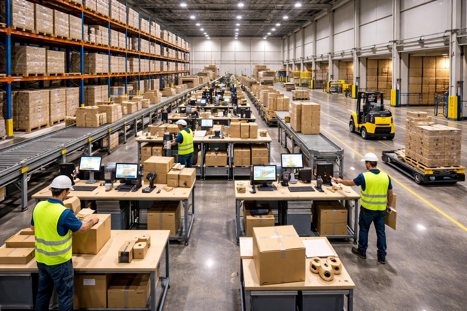 Warehouse electrical panel and power distribution work